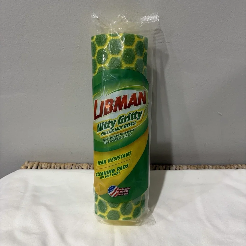 NEW Libman Nitty Gritty Roller Mop‎ Refill 02011 Tear Resistant